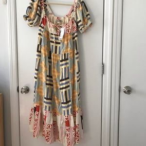 Beautiful maxi peasant dress brand new